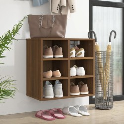 vidaXL Schuhregal Braun Eichen-Optik 52,5x30x50 cm
