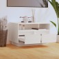 vidaXL TV-Schrank Weiß 60x35x37 cm Massivholz Kiefer vidaXL TV-Schrank Weiß 60x35x37 cm Massivholz Kiefer