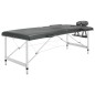 Massageliege 2-Zonen Aluminiumgestell Anthrazit 186x68 cm Massageliege 2-Zonen Aluminiumgestell Anthrazit 186x68 cm
