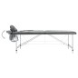 Massageliege 2-Zonen Aluminiumgestell Anthrazit 186x68 cm Massageliege 2-Zonen Aluminiumgestell Anthrazit 186x68 cm