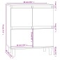 vidaXL Sideboard Grau Sonoma 60x35x70 cm Holzwerkstoff vidaXL Sideboard Grau Sonoma 60x35x70 cm Holzwerkstoff