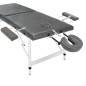 Massageliege 2-Zonen Aluminiumgestell Anthrazit 186x68 cm Massageliege 2-Zonen Aluminiumgestell Anthrazit 186x68 cm