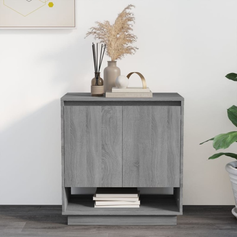 vidaXL Sideboard Grau Sonoma 70x41x75 cm Holzwerkstoff vidaXL Sideboard Grau Sonoma 70x41x75 cm Holzwerkstoff