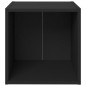 vidaXL TV-Schränke 4 Stk. Schwarz 37x35x37 cm Holzwerkstoff vidaXL TV-Schränke 4 Stk. Schwarz 37x35x37 cm Holzwerkstoff
