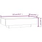 vidaXL Couchtisch Braun Eichen-Optik 115x60x31 cm Holzwerkstoff vidaXL Couchtisch Braun Eichen-Optik 115x60x31 cm Holzwerkstoff
