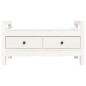 vidaXL Flurbank Weiß 80x40x43 cm Massivholz Kiefer vidaXL Flurbank Weiß 80x40x43 cm Massivholz Kiefer