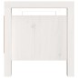 vidaXL Flurbank Weiß 80x40x43 cm Massivholz Kiefer vidaXL Flurbank Weiß 80x40x43 cm Massivholz Kiefer
