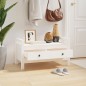 vidaXL Flurbank Weiß 80x40x43 cm Massivholz Kiefer vidaXL Flurbank Weiß 80x40x43 cm Massivholz Kiefer