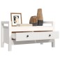 vidaXL Flurbank Weiß 80x40x43 cm Massivholz Kiefer vidaXL Flurbank Weiß 80x40x43 cm Massivholz Kiefer