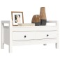 vidaXL Flurbank Weiß 80x40x43 cm Massivholz Kiefer vidaXL Flurbank Weiß 80x40x43 cm Massivholz Kiefer