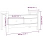 vidaXL Flurbank Weiß 80x40x43 cm Massivholz Kiefer vidaXL Flurbank Weiß 80x40x43 cm Massivholz Kiefer