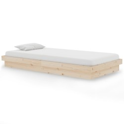 vidaXL Massivholzbett 100x200 cm