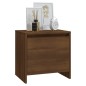 vidaXL Nachttisch Braun Eichen-Optik 45x34x44,5cm Holzwerkstoff vidaXL Nachttisch Braun Eichen-Optik 45x34x44,5cm Holzwerkstoff