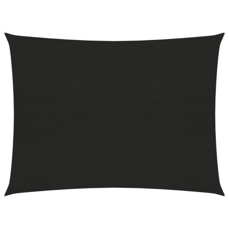 vidaXL Sonnensegel 160 g/m² Schwarz 3x4 m HDPE