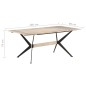 vidaXL Esstisch 180x90x76 cm Massivholz Mango vidaXL Esstisch 180x90x76 cm Massivholz Mango