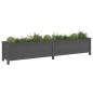 vidaXL Hochbeet Grau 199,5x40x39 cm Massivholz Kiefer vidaXL Hochbeet Grau 199,5x40x39 cm Massivholz Kiefer