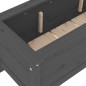 vidaXL Hochbeet Grau 199,5x40x39 cm Massivholz Kiefer vidaXL Hochbeet Grau 199,5x40x39 cm Massivholz Kiefer