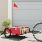vidaXL Fahrradanhänger Rot Oxford-Gewebe und Eisen vidaXL Fahrradanhänger Rot Oxford-Gewebe und Eisen