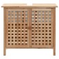 vidaXL Waschbeckenunterschrank Walnuss Massivholz 66x29x61 cm vidaXL Waschbeckenunterschrank Walnuss Massivholz 66x29x61 cm