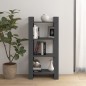 vidaXL Bücherregal/Raumteiler Grau 60x35x125 cm Massivholz vidaXL Bücherregal/Raumteiler Grau 60x35x125 cm Massivholz