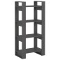 vidaXL Bücherregal/Raumteiler Grau 60x35x125 cm Massivholz vidaXL Bücherregal/Raumteiler Grau 60x35x125 cm Massivholz