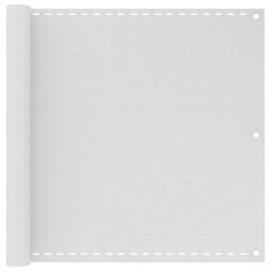 vidaXL Balkonsichtschutz HDPE 90x400 cm weiß