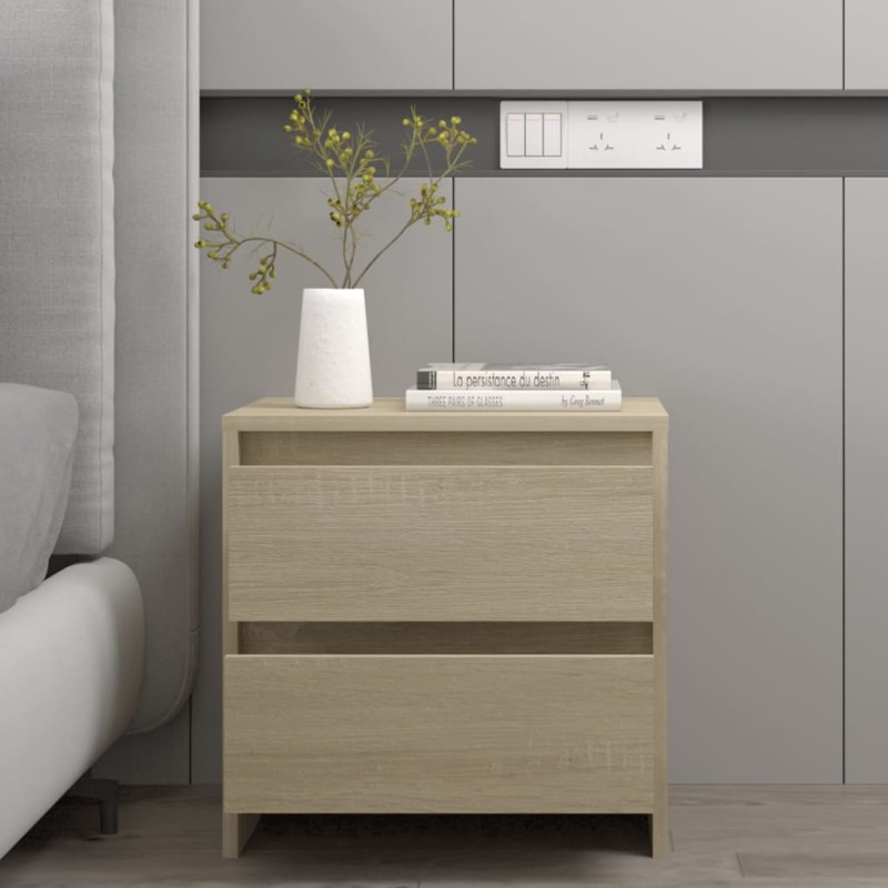 vidaXL Nachttisch Sonoma-Eiche 45x34,5x44,5 cm Holzwerkstoff vidaXL Nachttisch Sonoma-Eiche 45x34,5x44,5 cm Holzwerkstoff