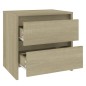 vidaXL Nachttisch Sonoma-Eiche 45x34,5x44,5 cm Holzwerkstoff vidaXL Nachttisch Sonoma-Eiche 45x34,5x44,5 cm Holzwerkstoff