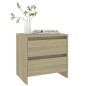 vidaXL Nachttisch Sonoma-Eiche 45x34,5x44,5 cm Holzwerkstoff vidaXL Nachttisch Sonoma-Eiche 45x34,5x44,5 cm Holzwerkstoff