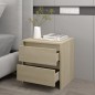 vidaXL Nachttisch Sonoma-Eiche 45x34,5x44,5 cm Holzwerkstoff vidaXL Nachttisch Sonoma-Eiche 45x34,5x44,5 cm Holzwerkstoff