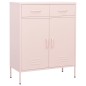 vidaXL Lagerschrank Rosa 80x35x101,5 cm Stahl vidaXL Lagerschrank Rosa 80x35x101,5 cm Stahl