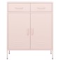 vidaXL Lagerschrank Rosa 80x35x101,5 cm Stahl vidaXL Lagerschrank Rosa 80x35x101,5 cm Stahl