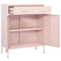 vidaXL Lagerschrank Rosa 80x35x101,5 cm Stahl vidaXL Lagerschrank Rosa 80x35x101,5 cm Stahl