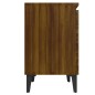 vidaXL Nachttische mit Metallbeinen 2Stk. Braun Eichenoptik 40x30x50cm vidaXL Nachttische mit Metallbeinen 2Stk. Braun Eichenoptik 40x30x50cm