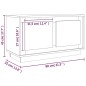 vidaXL TV-Schrank Braun Eichen-Optik 80x35x45 cm Holzwerkstoff vidaXL TV-Schrank Braun Eichen-Optik 80x35x45 cm Holzwerkstoff