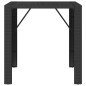 vidaXL Bartisch mit Glasplatte Schwarz 105x80x110 cm Poly Rattan vidaXL Bartisch mit Glasplatte Schwarz 105x80x110 cm Poly Rattan