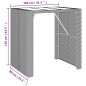 vidaXL Bartisch mit Glasplatte Schwarz 105x80x110 cm Poly Rattan vidaXL Bartisch mit Glasplatte Schwarz 105x80x110 cm Poly Rattan