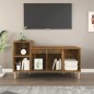 vidaXL TV-Schrank Räuchereiche 100x35x55 cm Holzwerkstoff vidaXL TV-Schrank Räuchereiche 100x35x55 cm Holzwerkstoff