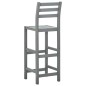 vidaXL Barhocker 2 Stk. Grau Massivholz Akazie vidaXL Barhocker 2 Stk. Grau Massivholz Akazie