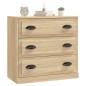 vidaXL Sideboard Sonoma-Eiche 70x35,5x67,5 cm Holzwerkstoff vidaXL Sideboard Sonoma-Eiche 70x35,5x67,5 cm Holzwerkstoff