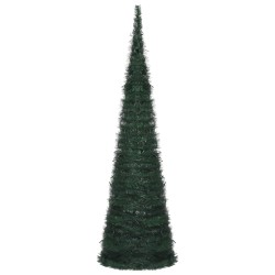 vidaXL Künstlicher Weihnachtsbaum Pop-up mit LED Grün 150 cm