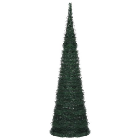 vidaXL Künstlicher Weihnachtsbaum Pop-up mit LED Grün 150 cm