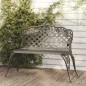 vidaXL Gartenbank 108 cm Aluminiumguss Grün vidaXL Gartenbank 108 cm Aluminiumguss Grün