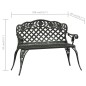 vidaXL Gartenbank 108 cm Aluminiumguss Grün vidaXL Gartenbank 108 cm Aluminiumguss Grün