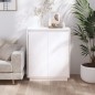 vidaXL Sideboard Weiß 60x34x75 cm Massivholz Kiefer vidaXL Sideboard Weiß 60x34x75 cm Massivholz Kiefer