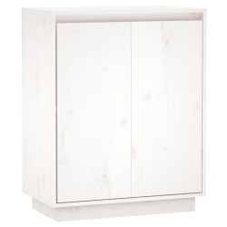 vidaXL Sideboard Weiß 60x34x75 cm Massivholz Kiefer