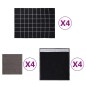 vidaXL 12-tlg. Handtuch-Set Schwarz Baumwolle vidaXL 12-tlg. Handtuch-Set Schwarz Baumwolle