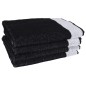 vidaXL 12-tlg. Handtuch-Set Schwarz Baumwolle vidaXL 12-tlg. Handtuch-Set Schwarz Baumwolle
