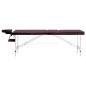 vidaXL Massagetisch Klappbar 3 Zonen Aluminium Dunkellila vidaXL Massagetisch Klappbar 3 Zonen Aluminium Dunkellila