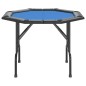 vidaXL Pokertisch Klappbar 8 Spieler Blau 108x108x75 cm vidaXL Pokertisch Klappbar 8 Spieler Blau 108x108x75 cm